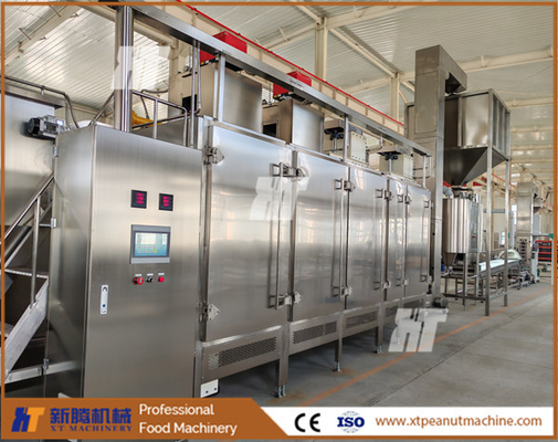Gelişmiş Sıcaklık Kontrolü Fıstık Kızartma Blanching Line