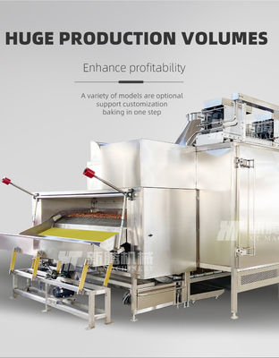 İyi bir fiyat. Gıda güvenliği Sürekli Fındık Fındık kızartma fırını 2000KG/saat çevrimiçi