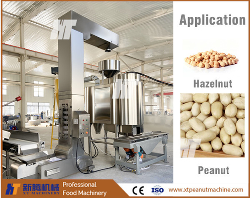 İyi bir fiyat. Yeni bir yöntem Fıstık işleme Blanched Line Fıstık Blanching Makine hava ile 1000kg/h çevrimiçi