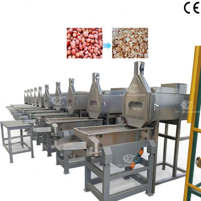 İyi bir fiyat. Paslanmaz Çelik PLC Kontrollü Bölünmüş Yer Fıstığı Haşlama Makinesi, Yer Fıstığı İşleme için 800-1000kg/saat Kapasiteli çevrimiçi