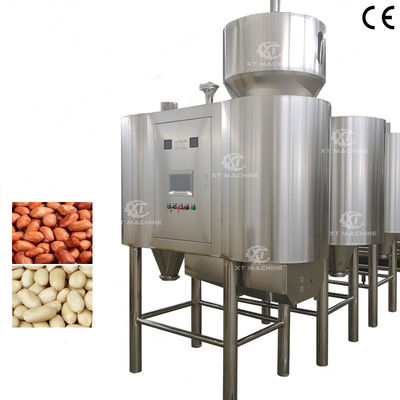 İyi bir fiyat. Yüksek Blanching Hızı 500-2000kg/h Otomatik Besleme ve Serbestleme ile Pnömatik Hava Fıstık Kırkma Makinesi çevrimiçi