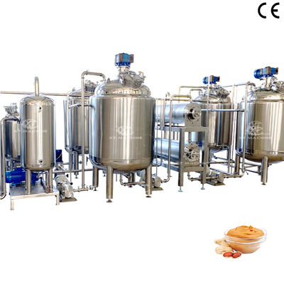 İyi bir fiyat. Peanut Butter Blending Tank High Quality Heating and Insulation Mixing Tank Industrial Emulsifying Mixing tank çevrimiçi