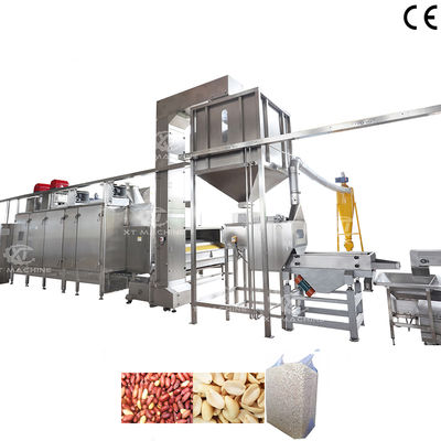 İyi bir fiyat. Paslanmaz Çelik Kırık Fıstık Blanching Makinesi 800-1000kg/h ile Blanched Fıstık Üretim Hatı için çevrimiçi