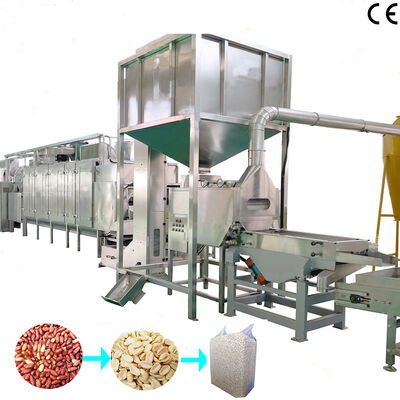 İyi bir fiyat. Tam Otomatik 500-3000kg/sa Fıstık Yarma ve Haşlama Makinesi, Kuruyemiş İşleme Tesisleri İçin çevrimiçi