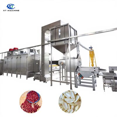 İyi bir fiyat. Profesyonel Bölünmüş Fıstık Blancher, verimli fıstık işleme için 800-1000kg/saat Kapasite ve 98-99% kabuğu oranı ile çevrimiçi
