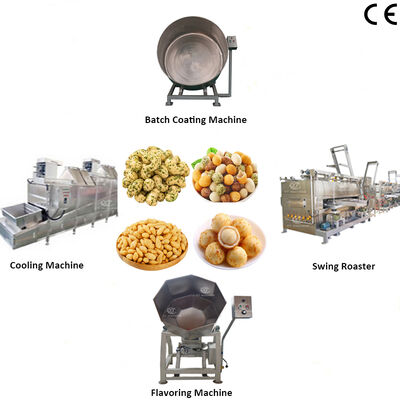 İyi bir fiyat. Gıda sınıfı fındık kaplama pişirme ve baharat üretim hattı 100-200 kg/saat kapasitesi ile çevrimiçi