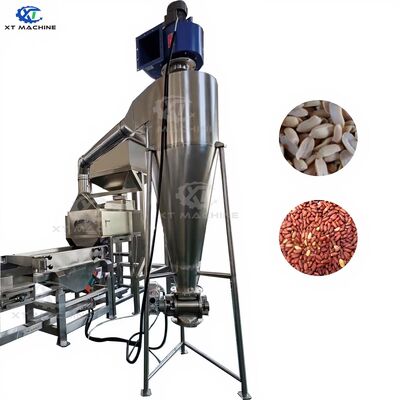 İyi bir fiyat. 800-1000kg/h Kapasite SUS304 Verimli fıstık işleme için 98-99% soyma oranı ile Bölünmüş Fıstık Blancher çevrimiçi