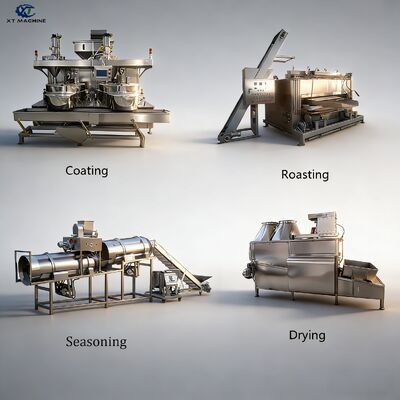 İyi bir fiyat. 500-1000kg/h Siemens PLC ile SUS304 Fıstık Kaplama Makinesi çevrimiçi