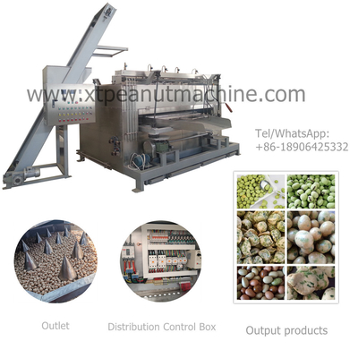 İyi bir fiyat. 304 Stainless Steel Nuts Roaster Machine with 50kg/h Capacity and 220V/380V Voltage for Even Heating çevrimiçi