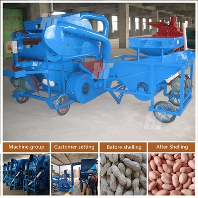 İyi bir fiyat. 11.5kw Endüstriyel Fıstık Soyma Makinesi 1000Kg / H Fıstık Kabuğu Çıkarma Makinesi çevrimiçi