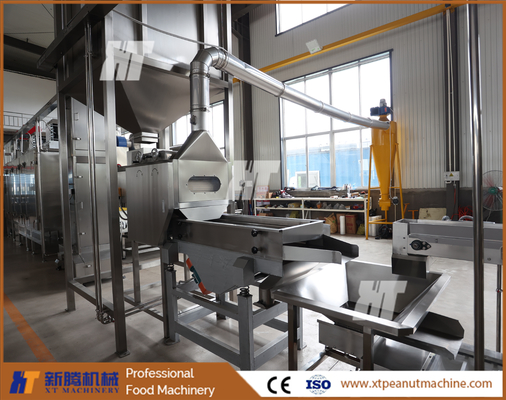İyi bir fiyat. Gelişmiş Bölünmüş Fıstık Haşlama Makinesi Fındık İşleme Ekipmanları 800-1000kg / h çevrimiçi