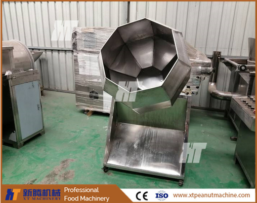 İyi bir fiyat. Badem Kaplı Fıstık Makinesi 400kg / H Yer Fıstığı Çeşni Karıştırıcı Tatlandırıcı Makinesi çevrimiçi