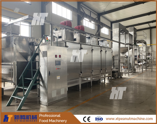 İyi bir fiyat. Akıllı Yer Fıstığı Kavurma Makinesi Sürekli Soya Kavurma Makinesi 1000kg / H çevrimiçi