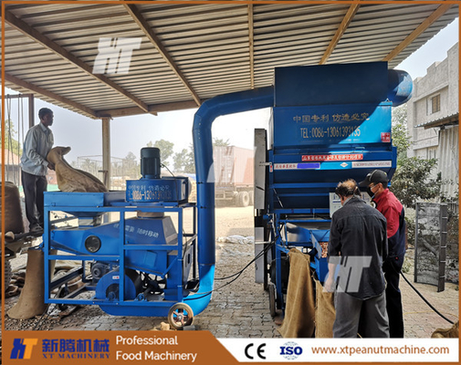 Karbon Çelik Fıstık Soyma Makinesi Elektrikli Yer Fıstığı Kabuğu Çıkarma Makinesi