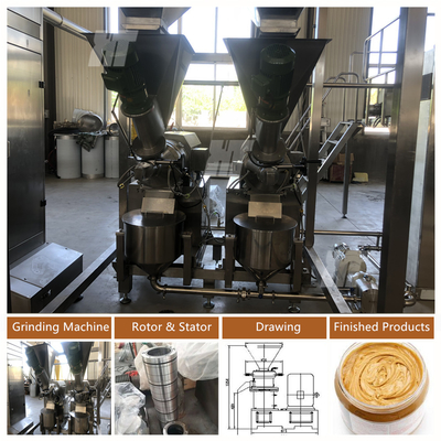 İyi bir fiyat. Fıstık ezmesi yapmak için makine kolloid değirmen Fıstık ezmesi öğütme makinesi 500KG / h çevrimiçi
