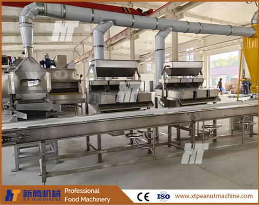 İyi bir fiyat. 600kg / h Fıstık Haşlama Makinesi Fındık Kavrulmuş Fıstık Soyma Makinesi çevrimiçi