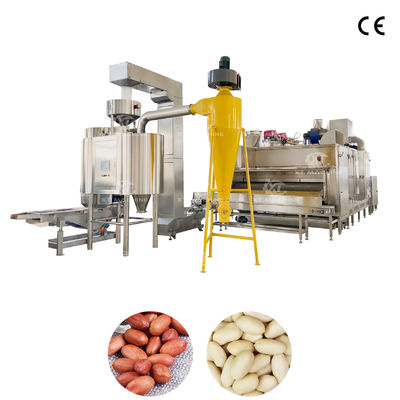 İyi bir fiyat. Verimli Soyma için PLC Kontrollü 500kg/saat Paslanmaz Çelik Hava Fıstık/Fındık/Antepfıstığı Haşlama Makinesi çevrimiçi