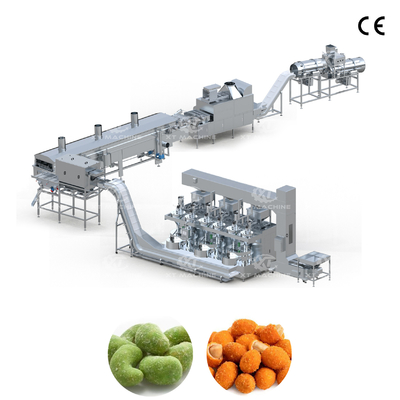 İyi bir fiyat. Fulliy Automatic Controlled Advanced Peanut Coating Frying and Flavoring Production Line for Consistent High Quality Output 700-800kg/h (Sürekli Yüksek Kalite Çıkarım) çevrimiçi