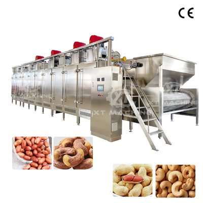 Tamamen otomatik, yüksek verimli, büyük kapasiteli Sürekli Kuruyemiş Kavurma Makinesi 300kg/saat-2000kg/saat