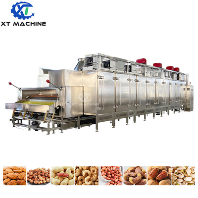 1000kg/h Tam otomatik Kemer Tipi Fıstık Kavma Makinesi Fıstık Kavma Makinesi