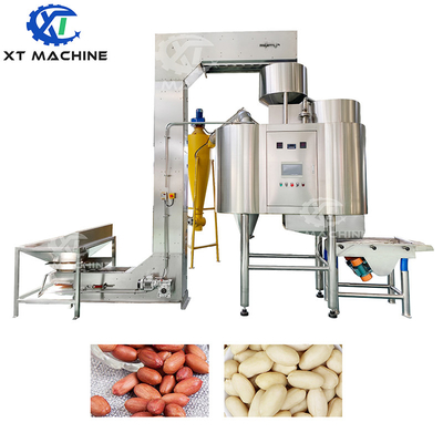 İyi bir fiyat. Endüstriyel Sınıf 500-1000kg/sa Fındık Soyma Makinesi Ceviz Yer Fıstığı Badem Haşlama Makinesi %98 Kırılma Oranı çevrimiçi