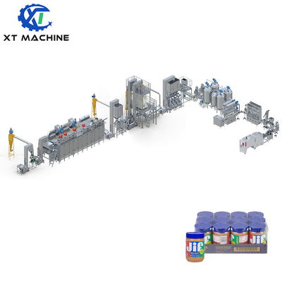 1000-1200kg/h Fıstık ezmesi öğütme makinesi Fıstık reçeli üretim hattı Fıstık pastası yapma makinesi