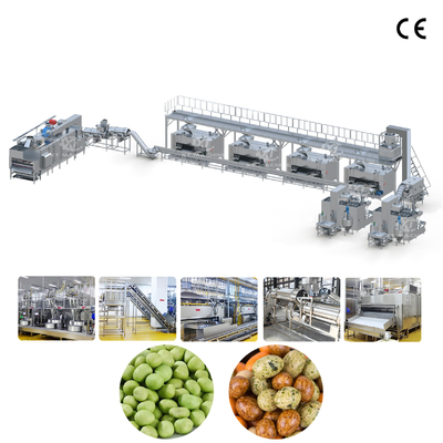 İyi bir fiyat. 1000kg/saat Susam Fıstık Kaplama ve Fırınlama Üretim Hattı, Gıda Sınıfı Paslanmaz Çelik 304'te Kaplamalı Kavrulmuş Fıstık İçin çevrimiçi