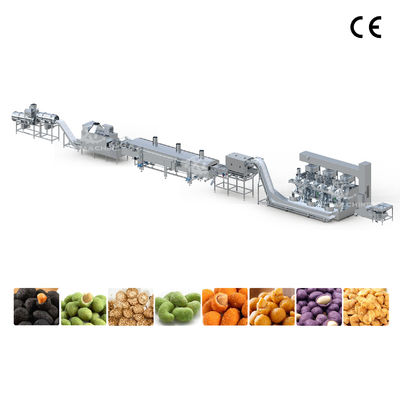 İyi bir fiyat. Automatic Peanut Coating Machine with 500-1000kg/h Capacity and Intelligent Temperature Control for Uniform Coating çevrimiçi