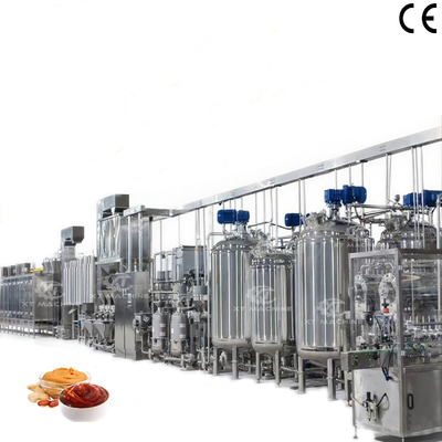Elektrikli Fıstık Tereyağı Mağazası Soğutma Sistemi ile donatılmış Fıstık Tereyağı İşleme Ekipmanı