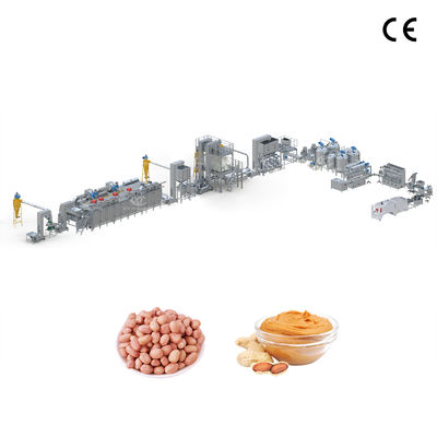 İyi bir fiyat. Tam Otomatik Fıstık Pastası/Cashew Jam/Badem Tereyağı Üretim Hatı, Çift Aşamalı öğütme ve PLC Kontrolü çevrimiçi