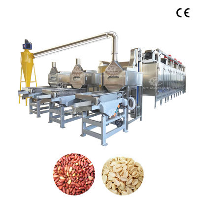 İyi bir fiyat. Özelleştirilebilir Yüksek Hassasiyetli Fıstık Blanching ve Bölme Makinesi Kızarmış Fıstık Blanching Makinesi çevrimiçi