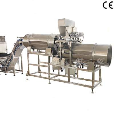 İyi bir fiyat. Çift Tamburlu Çeşnilendirme Makinesi 500kg/sa S304 Paslanmaz Çelik çevrimiçi