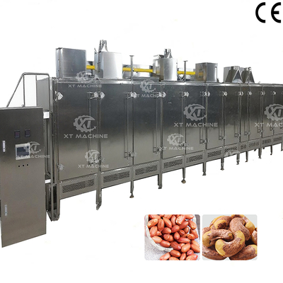 İyi bir fiyat. Gıda Sınıfı 304 Paslanmaz Çelik Sürekli Bantlı Fındık Kavurma Makinesi 2000kg/sa çevrimiçi