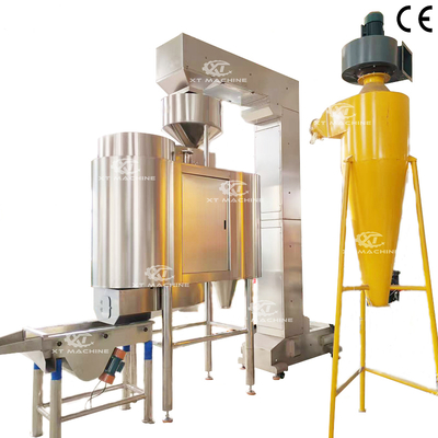 500kg/h Hava Fıstık Blanching Makinesi Paslanmaz Çelik Fındık Kaşlama Makinesi