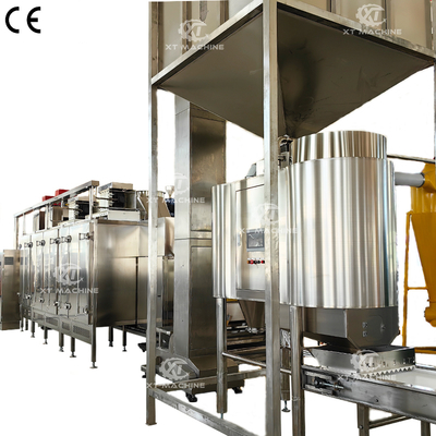 İyi bir fiyat. Haşlanmış Yer Fıstığı Üretim Hattı 1000kg/sa-2000kg/sa %98 Kırılma Oranı çevrimiçi
