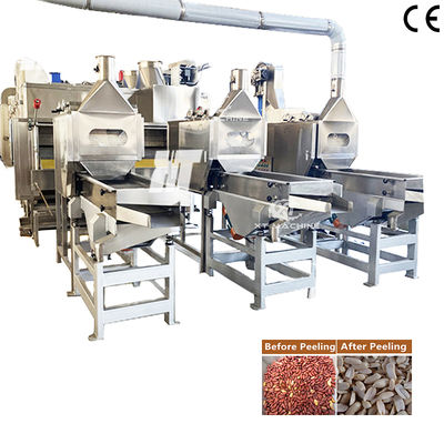 İyi bir fiyat. Peanut Slitting and Blanching Machine with SUS304 Construction for Efficient Peanut Processing çevrimiçi