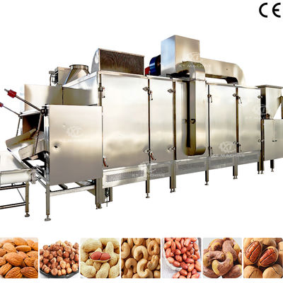İyi bir fiyat. 500 kg/h-1000 kg/h kapasiteli, keskin fındık işleme tesisleri için sürekli bant tipi kızartma makinesi çevrimiçi