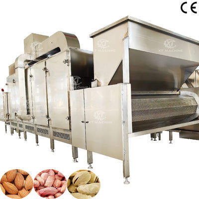 300kg/saatten-500kg/saate Çok Fonksiyonlu Sürekli Kuruyemiş Kavurma Makinesi PLC Kontrollü Kaju Kavurma Makinesi