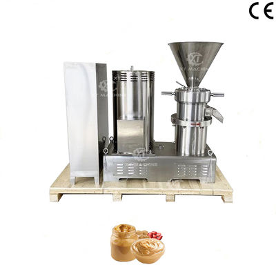 Küçük Ölçekli 100-200 kg/saat Fındık Ezmesi Taşlama Makinesi Endüstriyel Kolloid Değirmeni, Somun İşleme Tesisleri için Elektrikli Isıtma ile