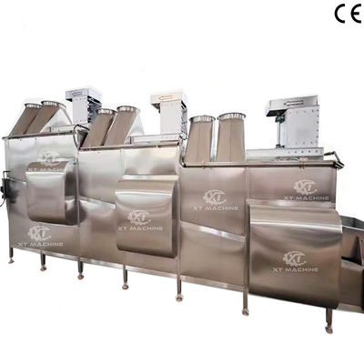 İyi bir fiyat. 1000kg/h-2000kg/h Kızarmış Gıda Soğutma Makinesi Fıstık Hava Soğutma Sistemi Kontrol edilebilir Taşıma Hızı çevrimiçi