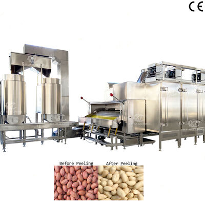 500~1000kg/saat Paslanmaz Çelik Gıda Sınıfı Kavrulmuş Fıstık Soyma Makinesi Fındık İşleme Tesisleri İçin Antep Fıstığı Soyma Ekipmanı