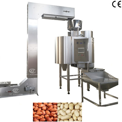 Tam Otomatik 500kg/sa Paslanmaz Çelik Yer Fıstığı Fındık Soyma Makinesi Kuruyemiş İşleme Tesisleri İçin Kuruyemiş Kavurma Makinesi
