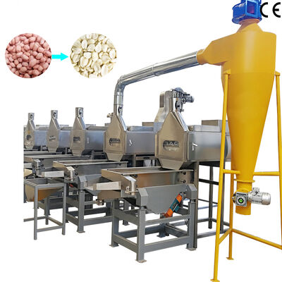 İyi bir fiyat. 500-1000kg/h SUS304 Fıstık Blanching Makinesi Fıstık Peeling Makinesi Fındık İşleme için çevrimiçi