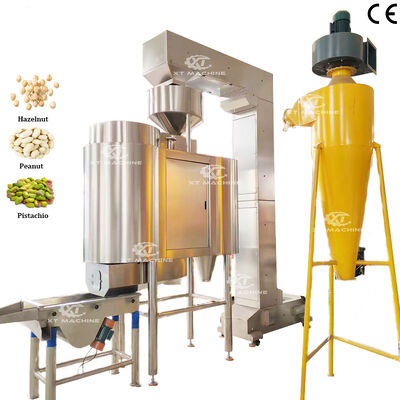500 kg/saat kapasiteye sahip, yüksek temizleme derecesiyle havalı tahıl, fındık ve ceviz temizleme makinesi, PLC kontrollü