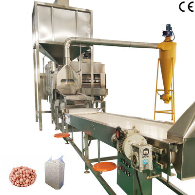 İyi bir fiyat. Endüstriyel Kullanım Paslanmaz Çelik 304 Gıda Sınıfı 1000kg/saat-2000kg/saat Yer Fıstığı Kavurma ve Kabuk Soyma Üretim Hattı çevrimiçi