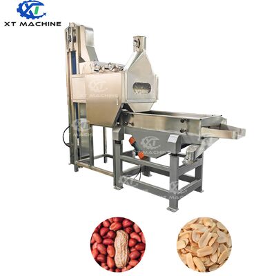 İyi bir fiyat. Kapasite 1000kg/saat 98-99% soymak hızı ve ayarlanabilir kauçuk kemerleri olan Fıstık Blanching Makinesi çevrimiçi