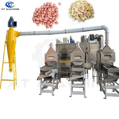 Tamamen Otomatik Bölünmüş Fıstık Blanching Makinesi SUS304 Fıstık Blanching & Splitting için
