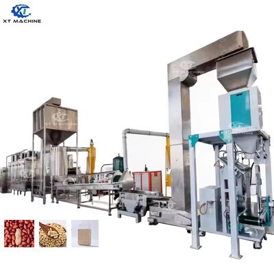İyi bir fiyat. 500、1000kg/h, verimli kızartma ve kabuklama için hava beyazlatma makinesi ile özelleştirilebilir fıstık/hızır fıstığı/pistaço işleme hattı çevrimiçi