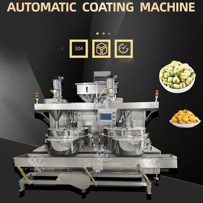 İyi bir fiyat. 300-400kg/saat PLC Kontrollü otomatik toz kaplama makinesi, çıtır wasabi kaplı fıstık yapmak için çevrimiçi