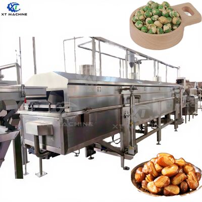 İyi bir fiyat. Yüksek çıkışlı 500-800kg/saat Kaplı Kaşev/Böğrük Fasulyesi/Badem için Sürekli Fıstık Kızartma Makinesi çevrimiçi